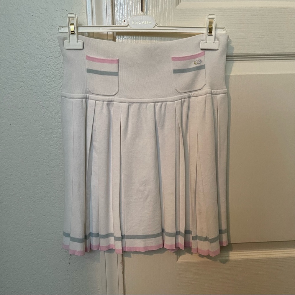 Sporty Chic Vintage Escada Sport Knit Tennis Skirt, Size M